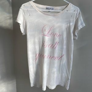 Love Is All You Need Distressed Tee Shirt Beatles